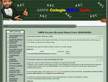 Tablet Screenshot of ampamariecurie.org